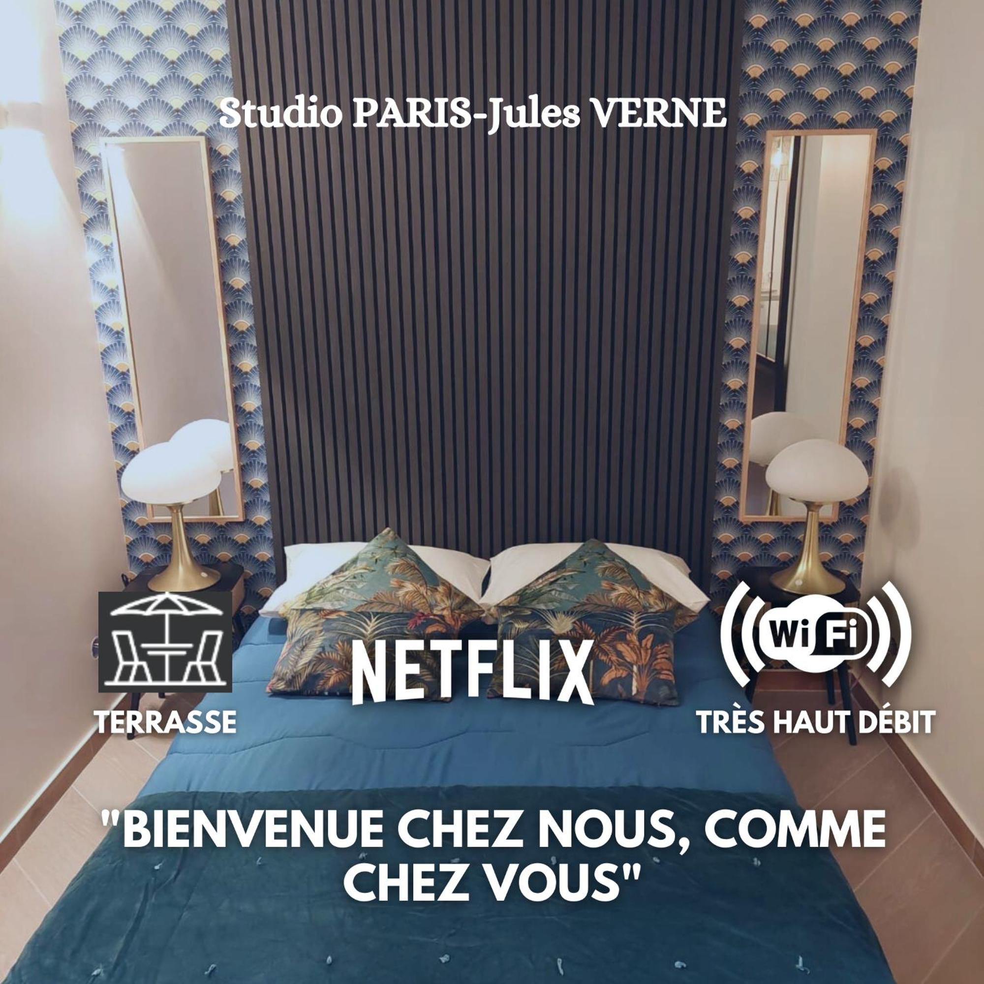 Paris-Julesverne-Bienvenue-Terrasse-Netflix Pantin Exterior foto